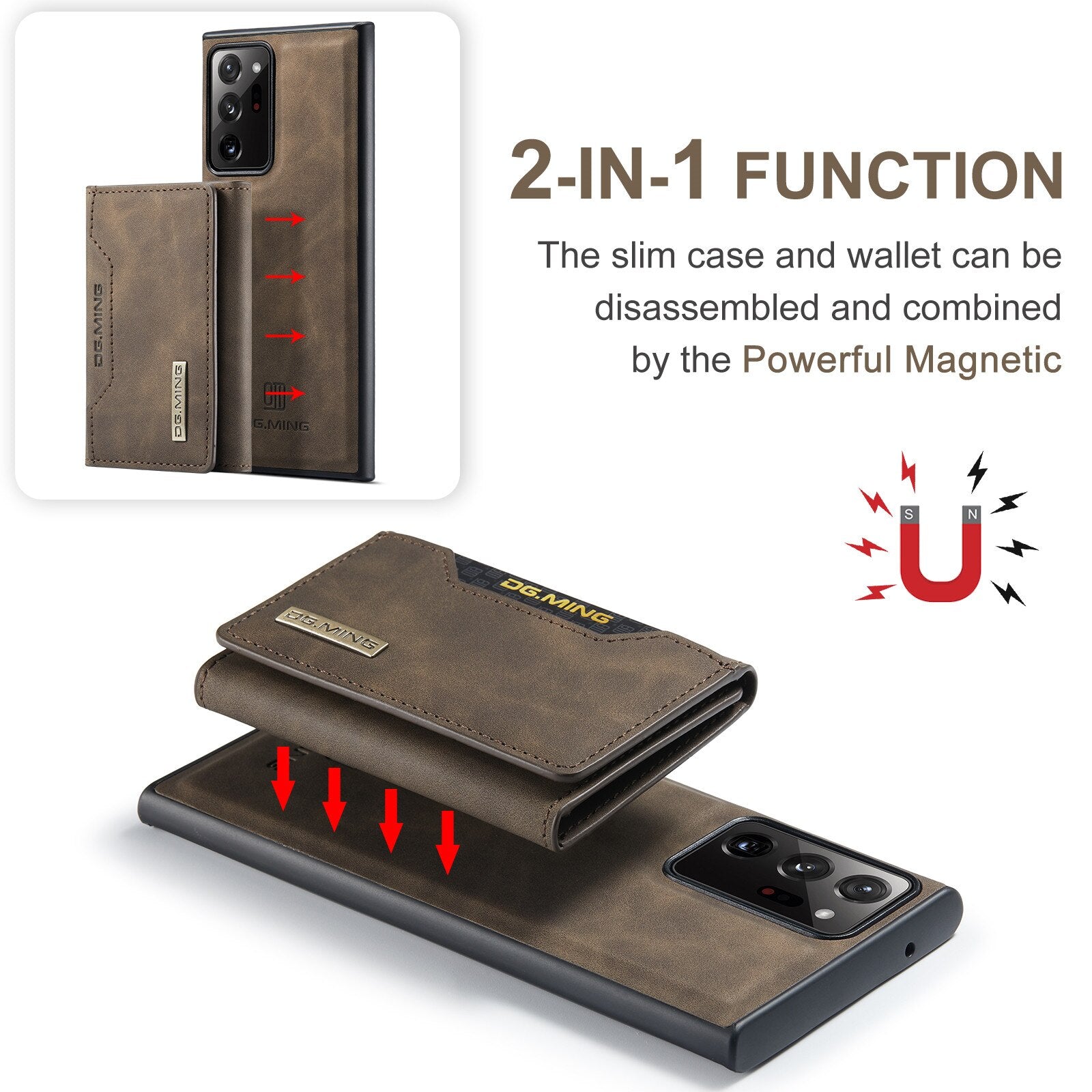 Samsung S23 Case met afneembare wallet