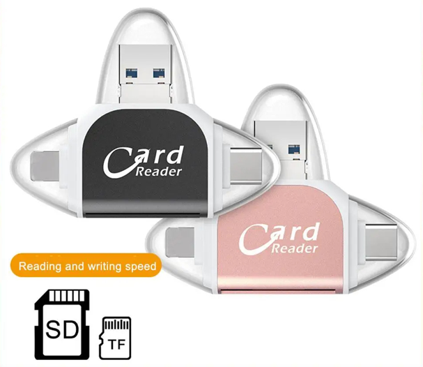 Multi-Port 4 in1 universele SD TF-kaartlezer