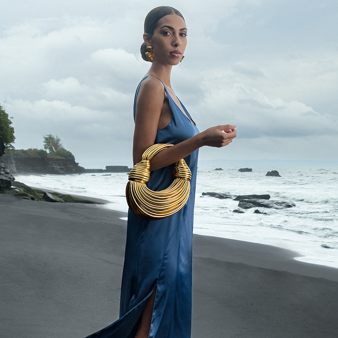 SELIN™ - Gold Luxury Knot Handtas