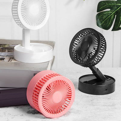 Mini opvouwbare telescopische ventilator voor telefoonhouder