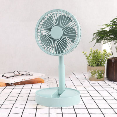 Mini opvouwbare telescopische ventilator voor telefoonhouder
