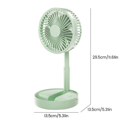 Mini opvouwbare telescopische ventilator voor telefoonhouder