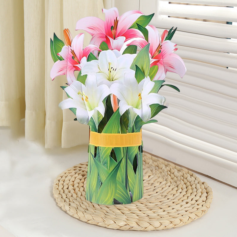 Pop Up Bloem Boeket met Wenskaart