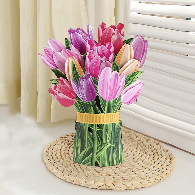 Pop Up Bloem Boeket met Wenskaart