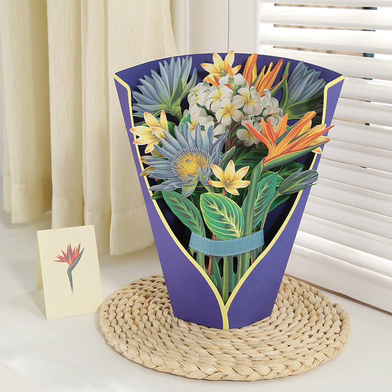 Pop Up Bloem Boeket met Wenskaart