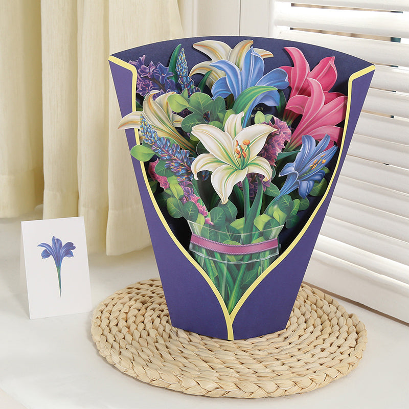 Pop Up Bloem Boeket met Wenskaart