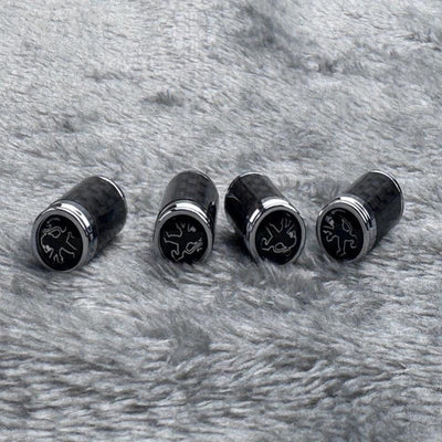 Capuchons de valve de pneu en fibre de carbone – Kit de protection de roue étanche
