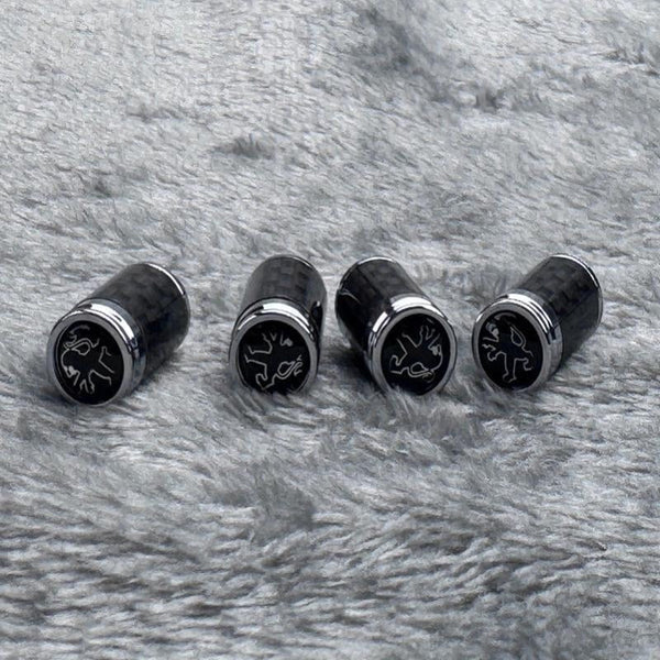 Capuchons de valve de pneu en fibre de carbone – Kit de protection de roue étanche