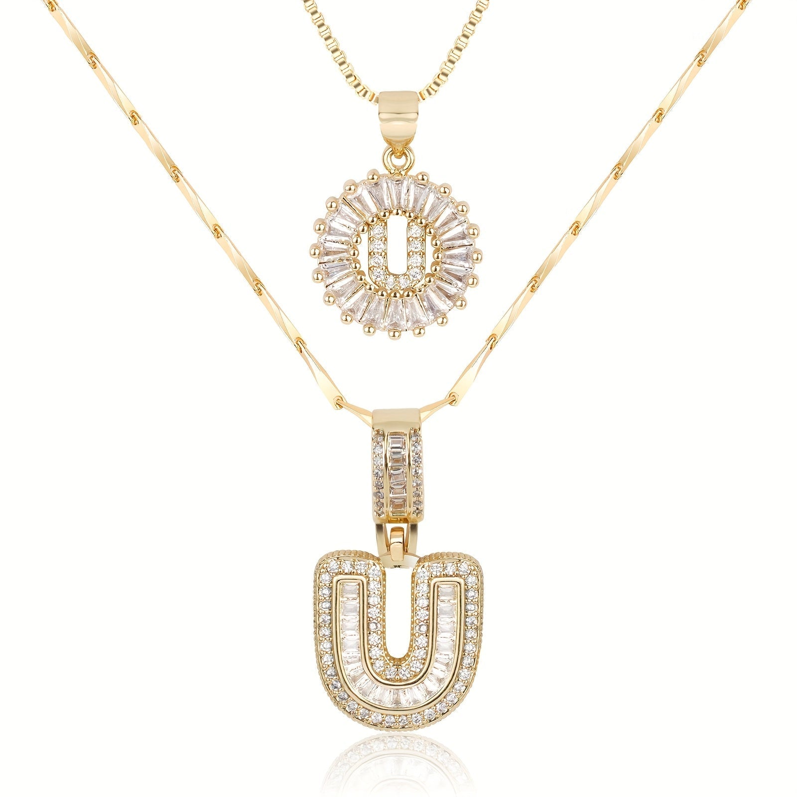 GemLetter Ketting - Initiaal Hanger met Luxe Glans