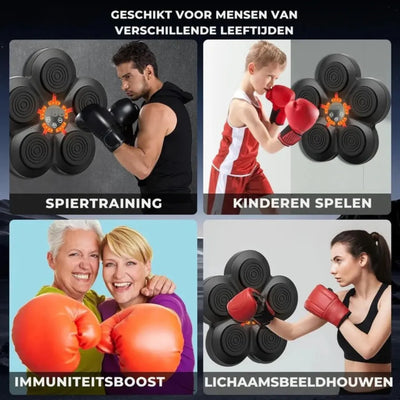 Smart Muziek Boksmachine - Interactieve Fitness voor Thuis | PulseStrike