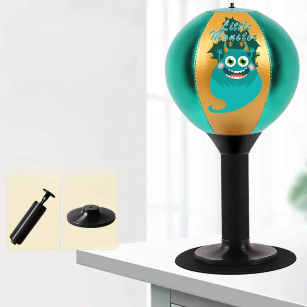 Sac de frappe StrikeFlex - Ballon d'entraînement autoportant avec ventouse