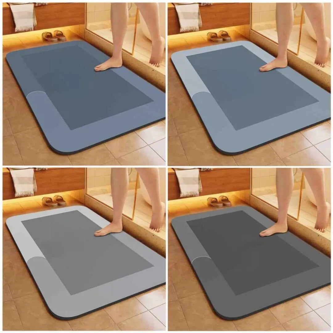 Tapis de bain AquaSoft - Confort séchant rapidement et antidérapant