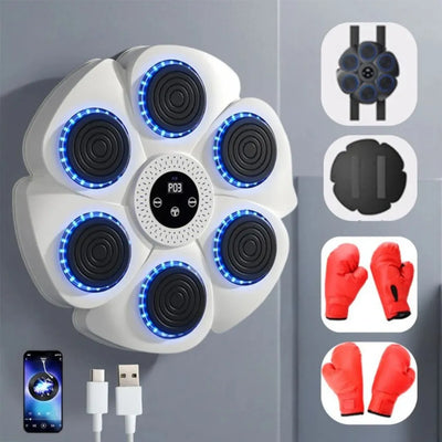 Smart Muziek Boksmachine - Interactieve Fitness voor Thuis | PulseStrike