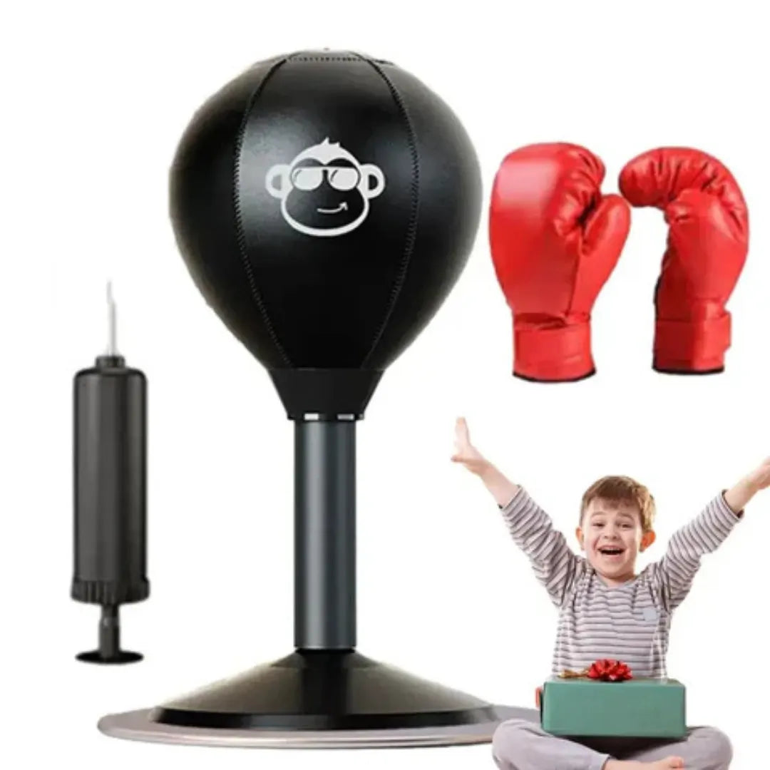 Sac de frappe StrikeFlex - Ballon d'entraînement autoportant avec ventouse