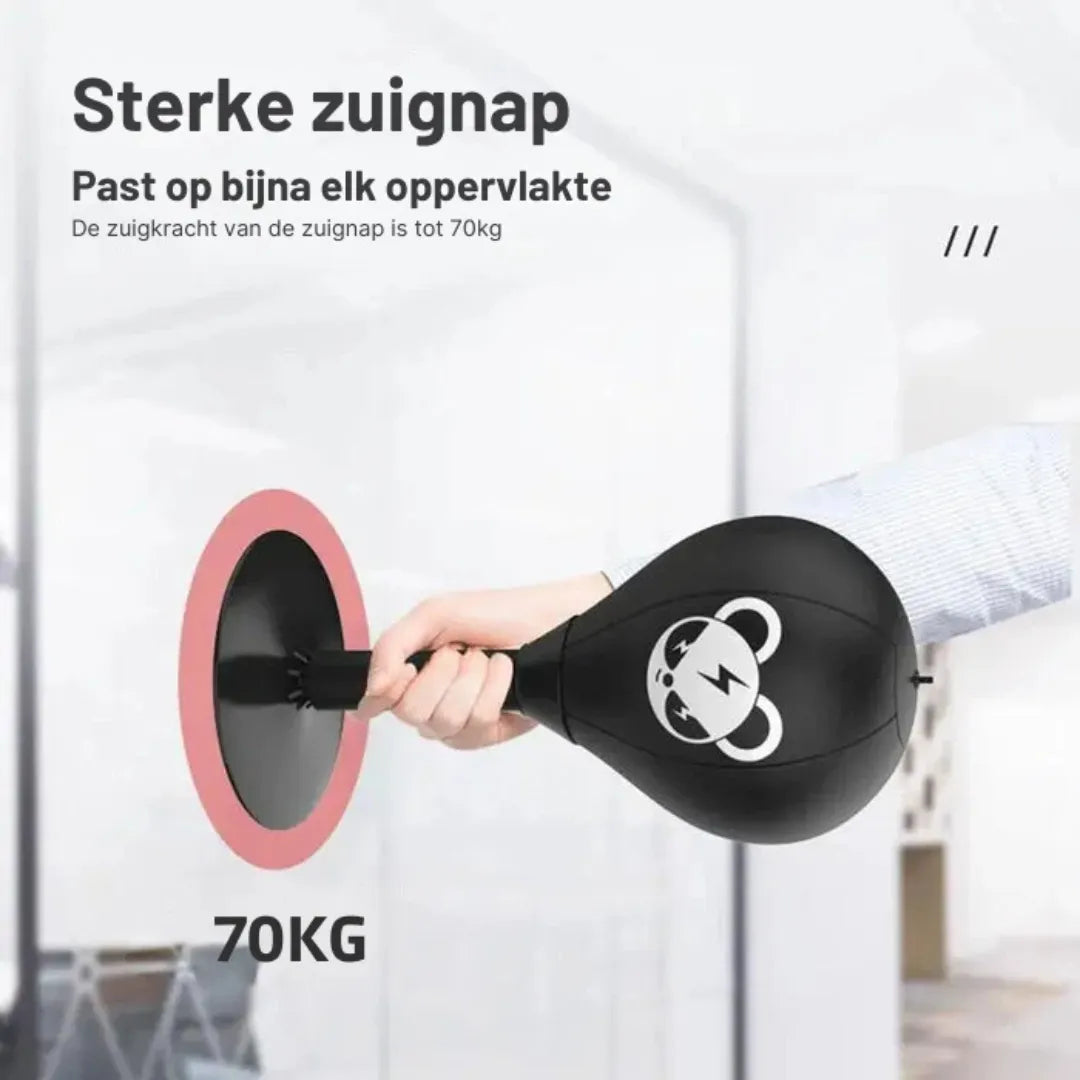 Sac de frappe StrikeFlex - Ballon d'entraînement autoportant avec ventouse