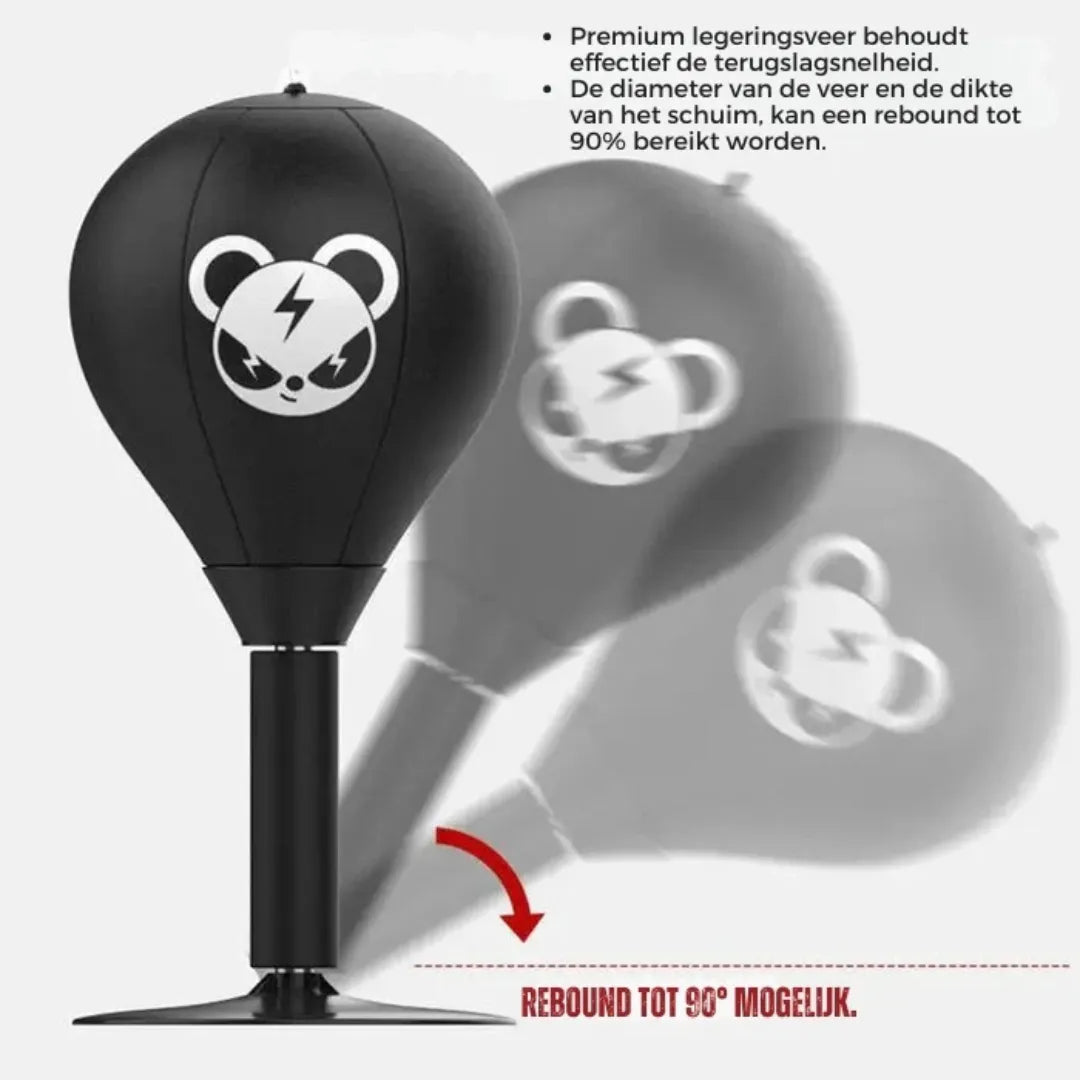 Sac de frappe StrikeFlex - Ballon d'entraînement autoportant avec ventouse
