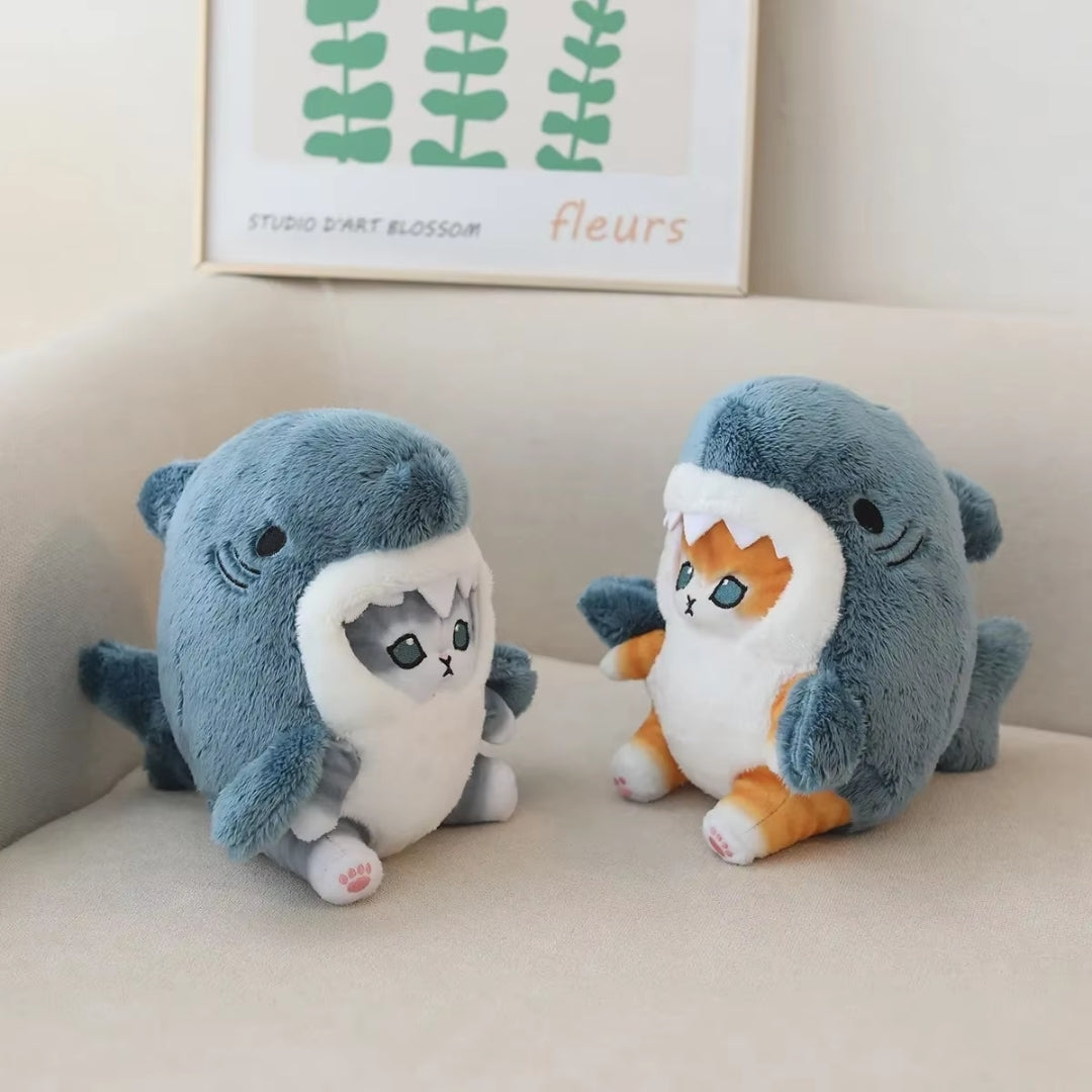Kawaii Kuscheltier - Hai-Katzen-Kuscheltier mit niedlichem Design - Mewshark