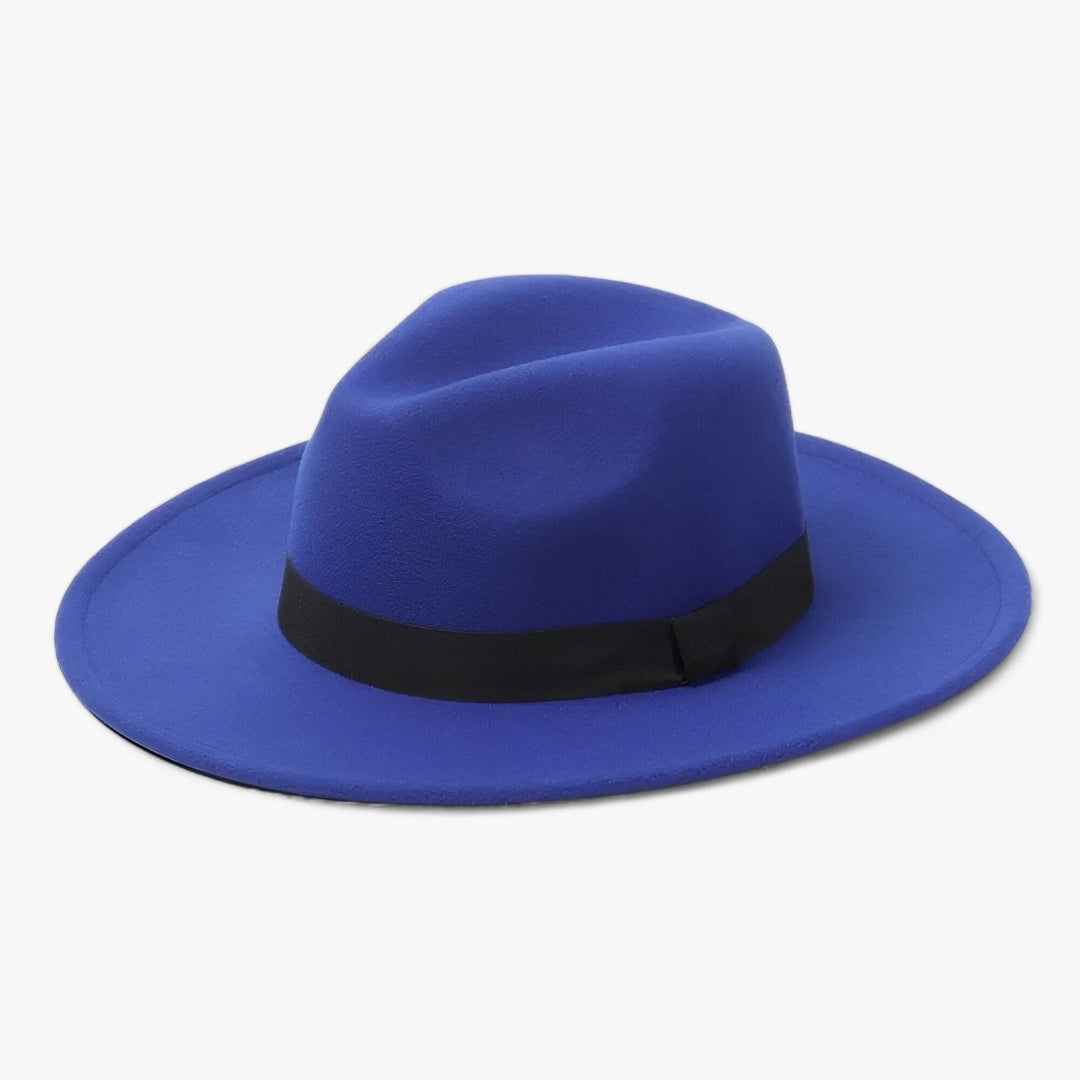 Fedora Hoed - Klassieke Wollen Hoed met Brede Rand