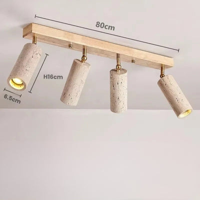 Plafondlamp - Travertin 3-Lichts LED Spot