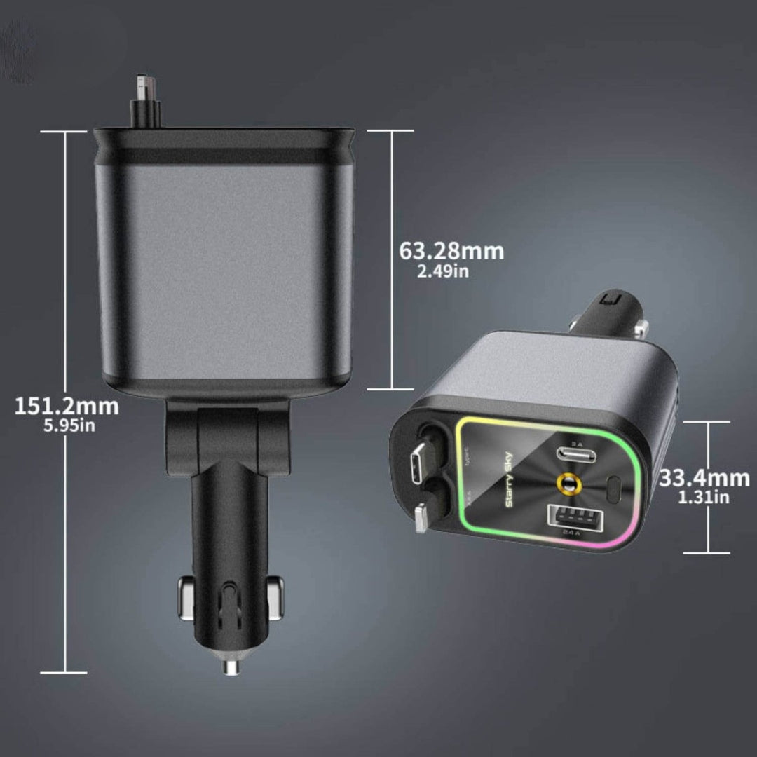 AutoCharge - 4-in-1 Snellader met RGB Sterrenhemel