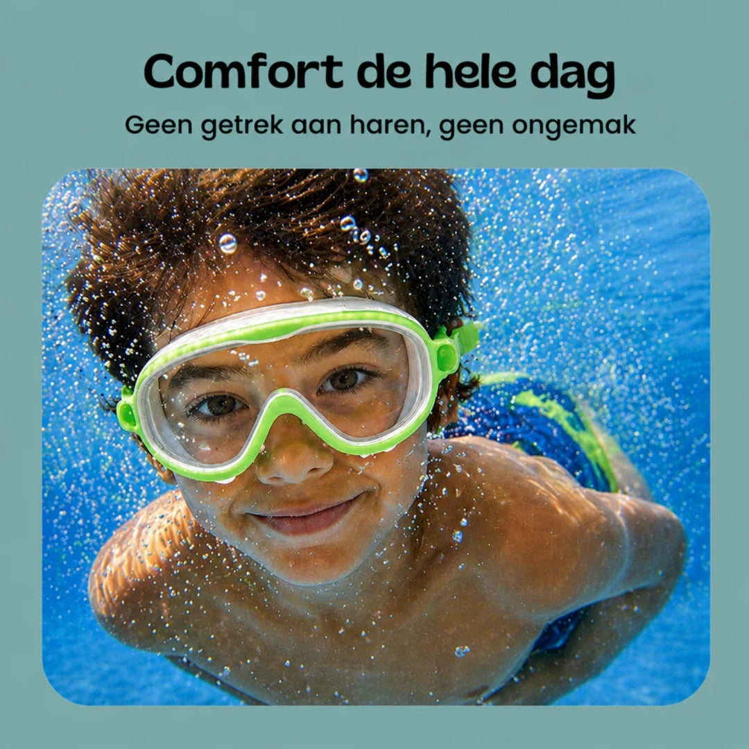 Zwembril Voor Kinderen Met Slim Kliksysteem - 1+1 Gratis