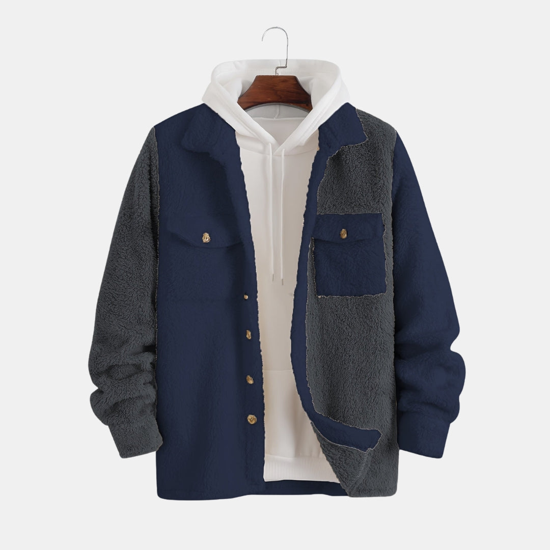 Contrasterende Fleece Jack - Omkeerbare Winterjas - Norvex