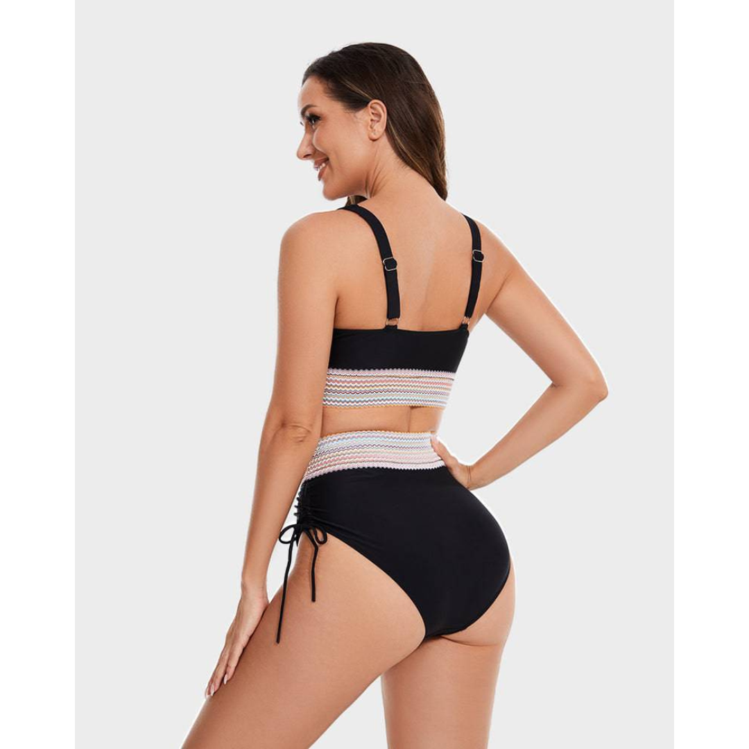 Bikini - Magasított derekú, alakformáló bikini szett - Velessa