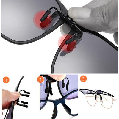 Zonnebril - Gepolariseerde Clip-On Flip-Up Lenzen
