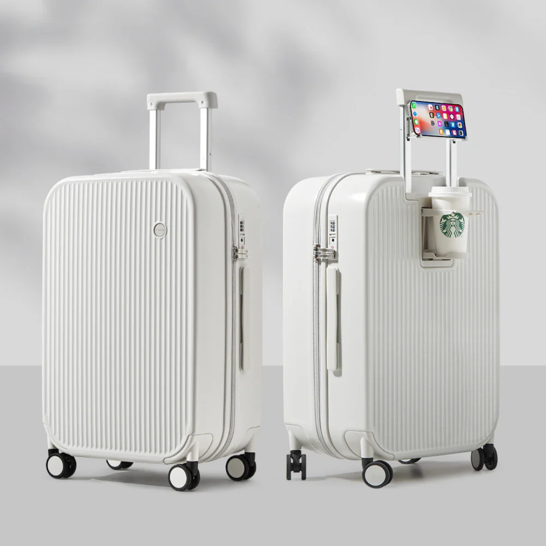 MyTravel® - Harde Reiskoffer met Bekerhouder