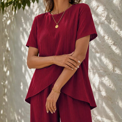 Todelt Sæt - Elegant Komfortabel Sommeroutfit