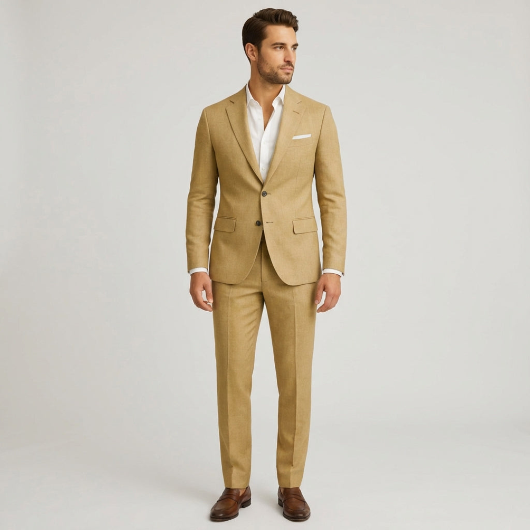 Heren Suit - Lichtgewicht Zomer Suit met Moderne Pasvorm - Venturo