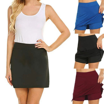 Lijn Korte Rok met Hoge Taille - Comfortabele Sportieve Pasvorm - FlexSkirt