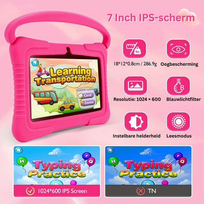 Kindertablet - Veilige Android Tablet met Oogbescherming - NovaKid