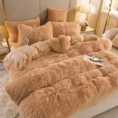 Fleece Beddengoed Set - Extra Warm Winter Dekbedovertrek - CozyDream