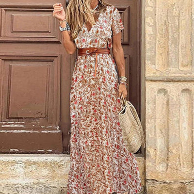Boho Maxi Dress - Zomerse Vintage Jurk