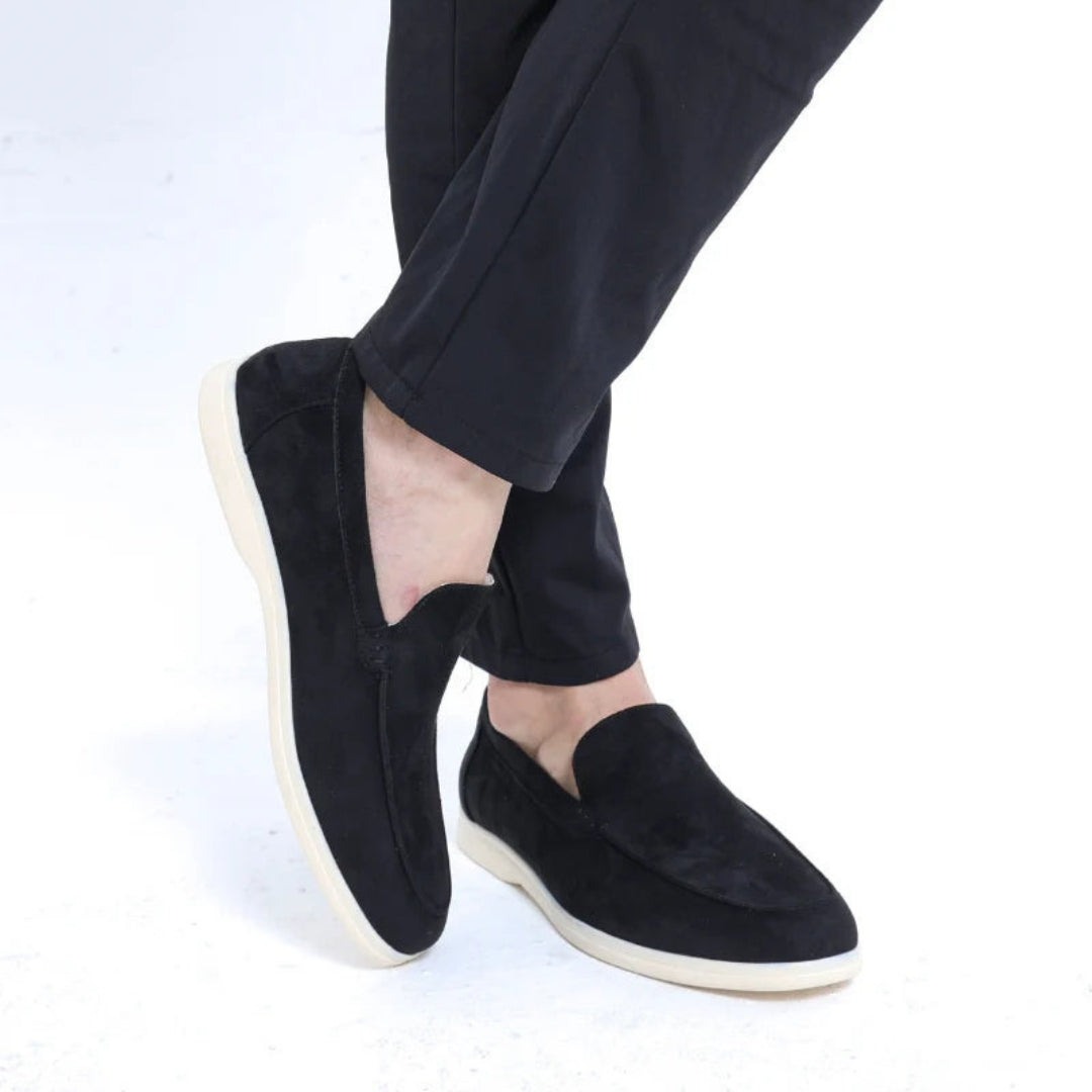 Loafers - Suède Look Instappers met Comfortzool - Valtero