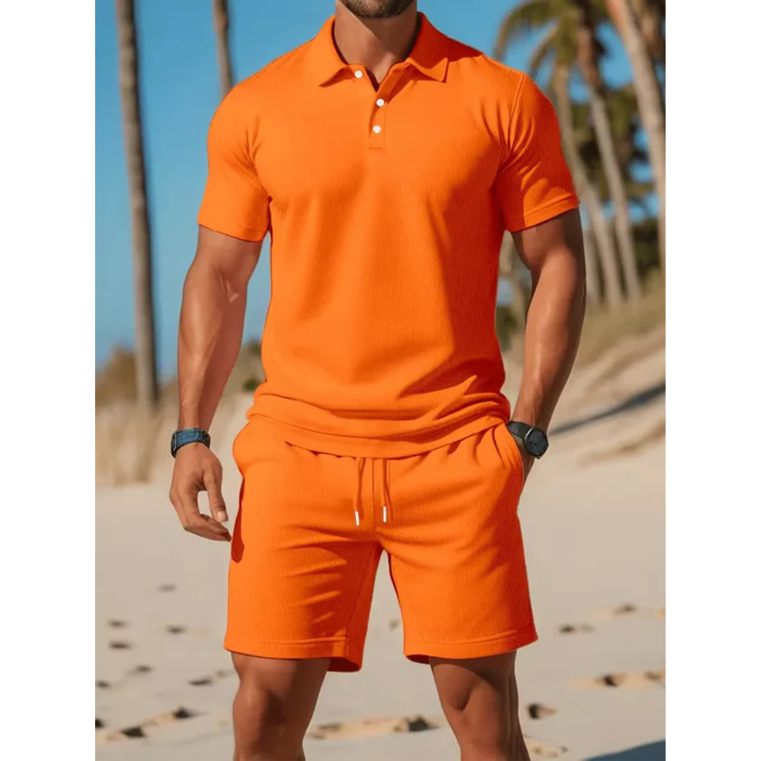 Zomer set - Luxe Polo en Shorts Set - Ashford