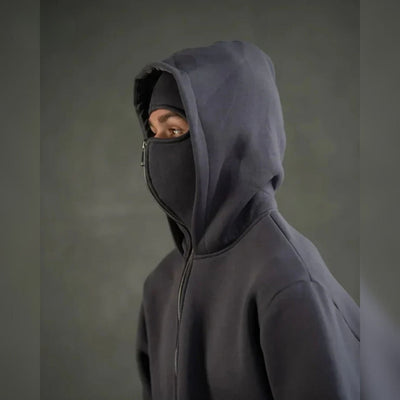 Unisex Katoenen Hoodie met Dubbele Capuchon - Velmora