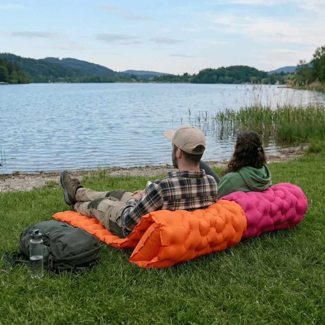 Camping Matras - Opblaasbaar Met Ingebouwde Voetpomp