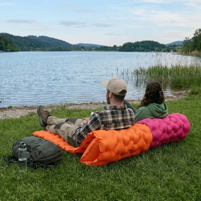 Camping Matras - Opblaasbaar Met Ingebouwde Voetpomp