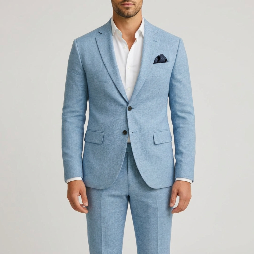 Heren Suit - Lichtgewicht Zomer Suit met Moderne Pasvorm - Venturo
