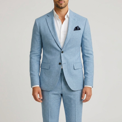 Heren Suit - Lichtgewicht Zomer Suit met Moderne Pasvorm - Venturo