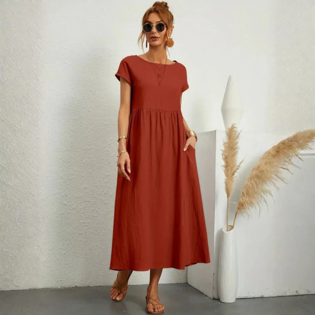 Elegante en comfortabele lange zomerjurk voor dames