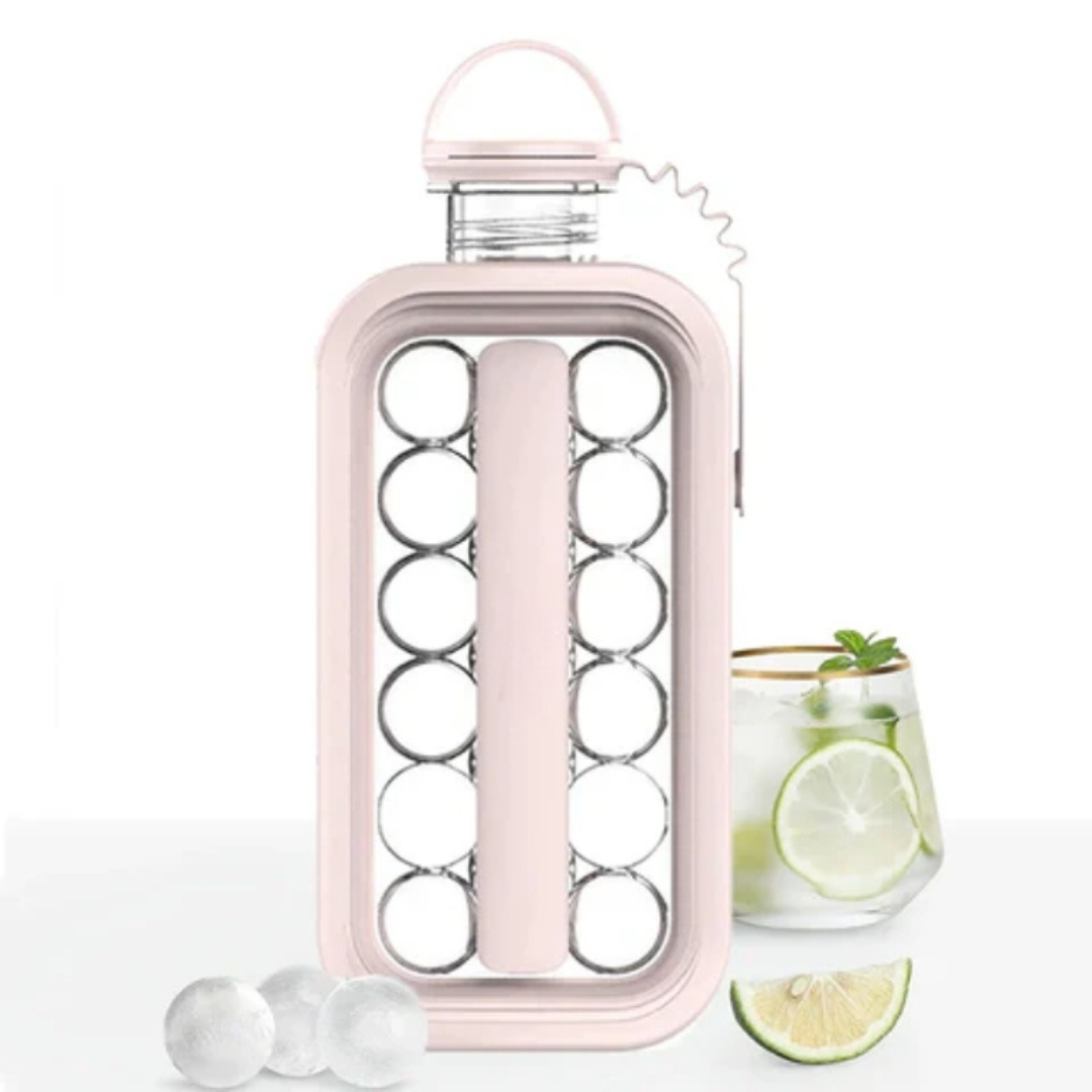 ICEY - ijsballen Maker - 2-in-1 Fles met 17 ijsballen