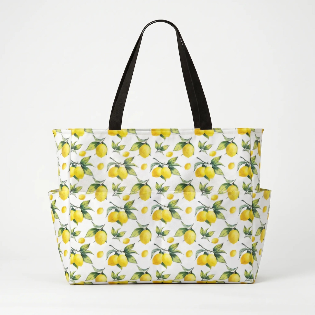 Ruime Strandtas met Tropische Print