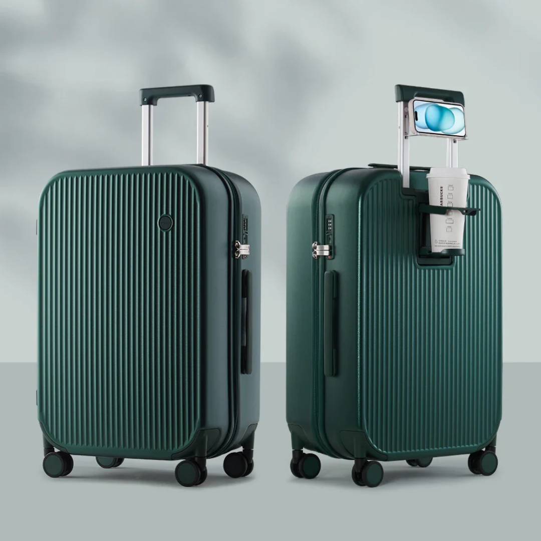 MyTravel® - Harde Reiskoffer met Bekerhouder
