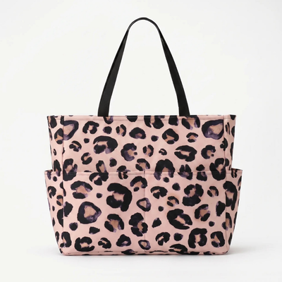 Ruime Strandtas Met Luipaardprint