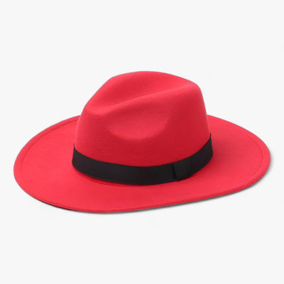 Fedora Hoed - Klassieke Wollen Hoed met Brede Rand