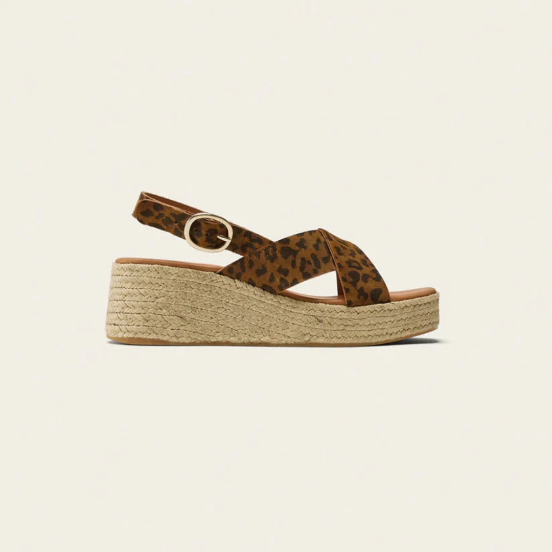 Platform Espadriller med Leopardprint