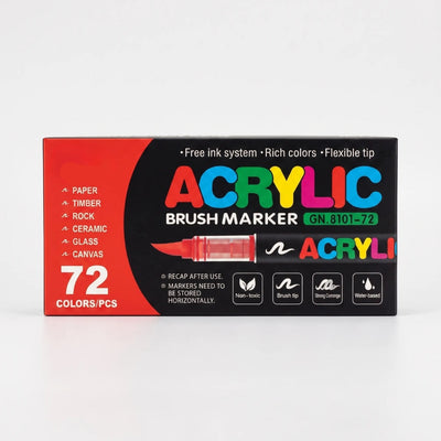 Acrylic Markers - Flexibele Brush Tip in Veel Kleuren